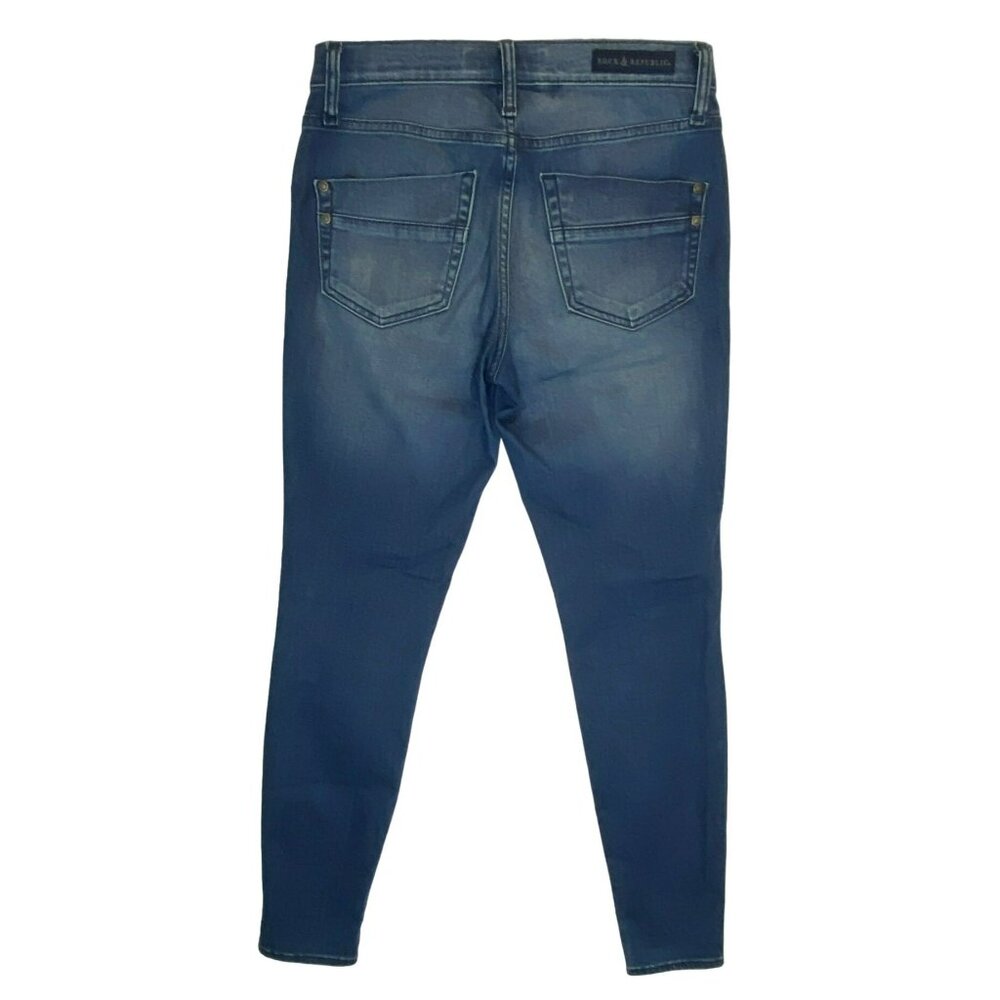 Rock & Republic Jeans Size 6 Kashmiere Midrise Stretch Skinny Womens - Picture 10 of 10